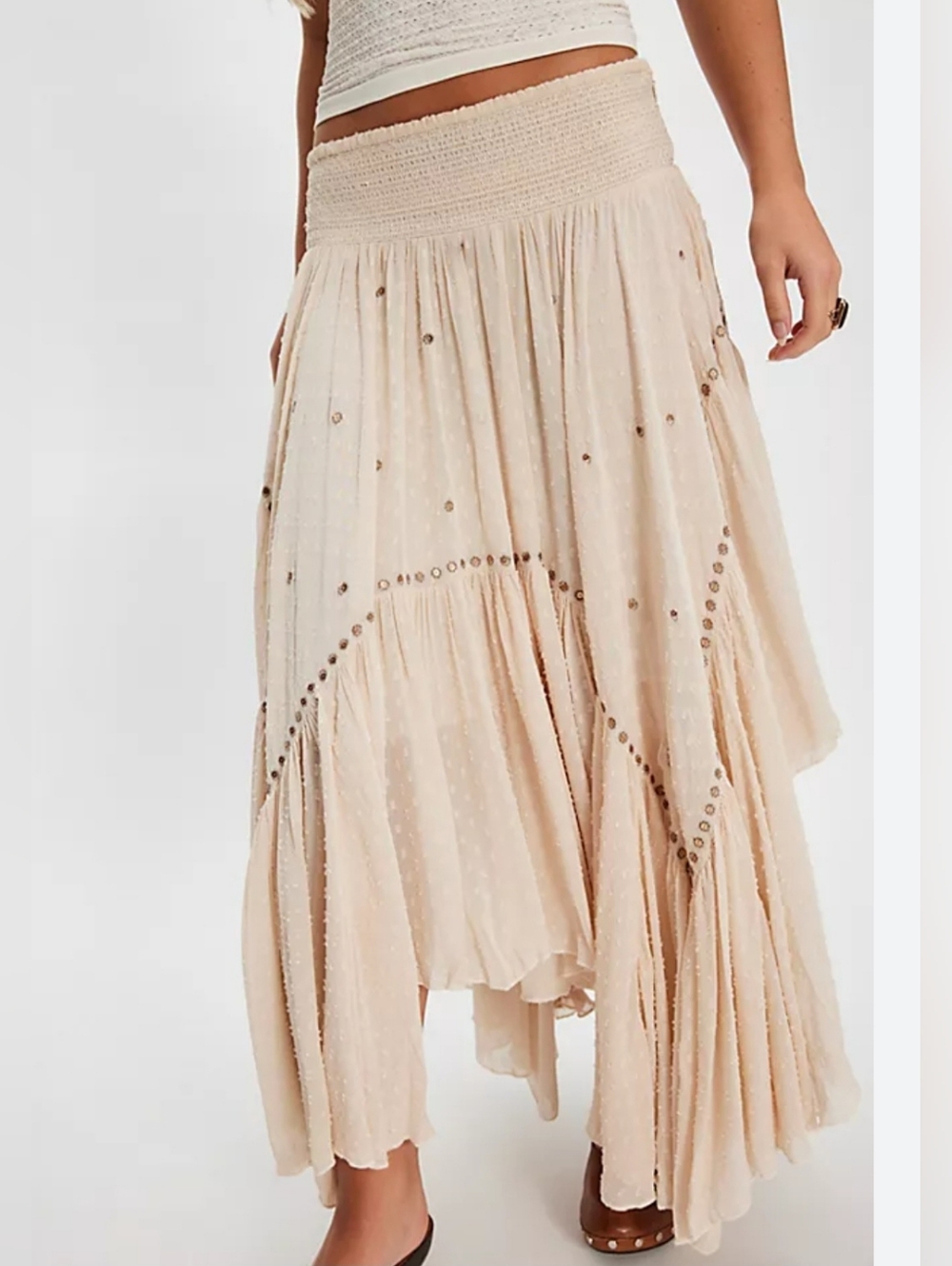 Free People Abstract Love Bohemian Style Convertable Asymmetrical Skirt